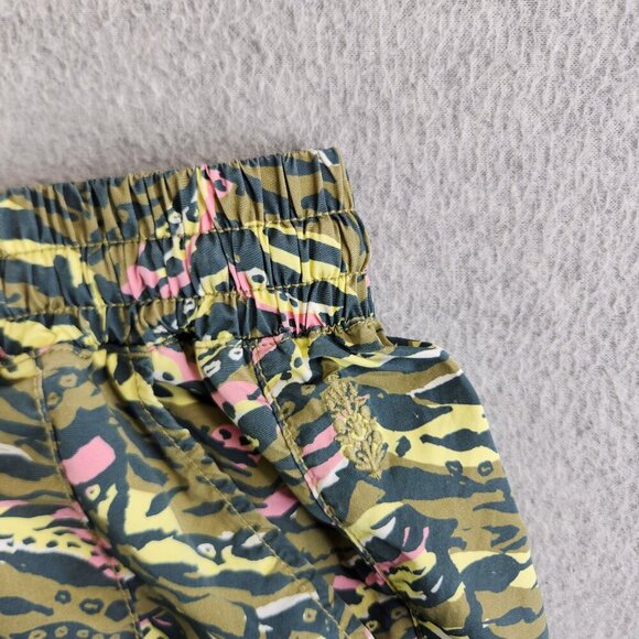 Free People Pants Womens XS Green Zebra Zephyr Balloon FP Movement Hi Rise - Picture 4 of 12